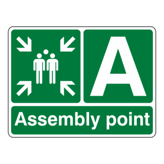 Alphabetical / Numerical Assembly Point signs