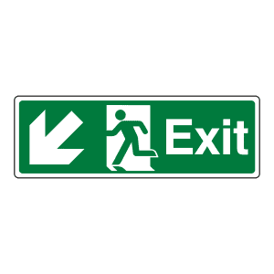 Exit Down To Left: Sign EE10