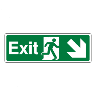 Exit Down To Right: Sign EE11
