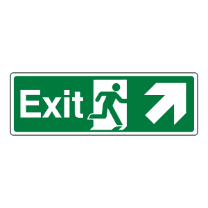 Exit Up To Right: Sign EE13