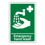 Sign EW3: Emergency Hand Wash