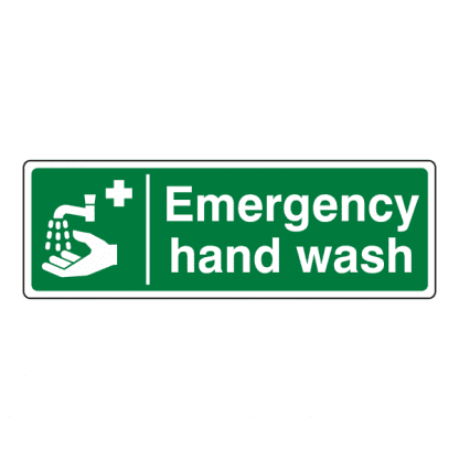 Sign EW4: Emergency Hand Wash