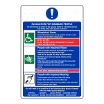 Evacuation Instructions For Disabled People: Sign FA25