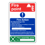 Caravan Park Fire Action Notice: Sign FA33