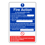 6 Point Fire Action Notice: Sign FA7