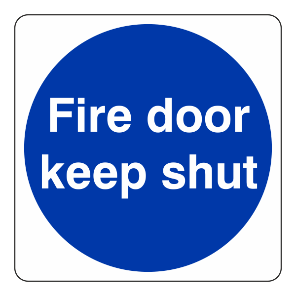 Fire Door Keep Shut: Sign FD1