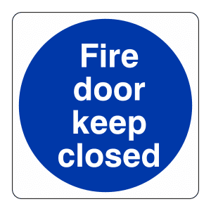 Fire door keep closed: Sign FD12