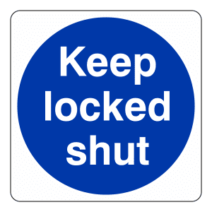 Keep Locked Shut: Sign FD23