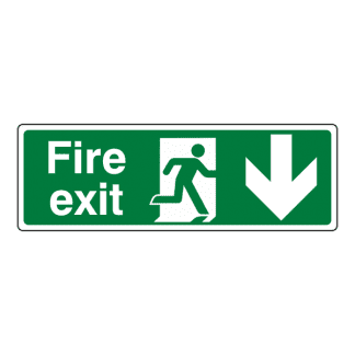 Fire Exit Down: Sign FE3