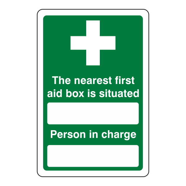 Nearest First Aid Box: Sign FI26