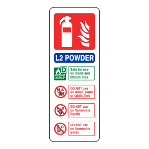 L2 Powder Fire Extinguisher: Sign FX11