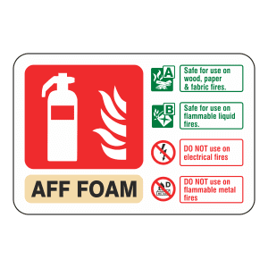 AFF Foam Fire Extinguisher: Sign FX15