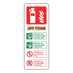 AFF Foam Fire Extinguisher: Sign FX2