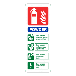 Powder Fire Extinguisher: Sign FX6
