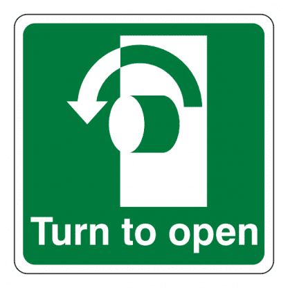 Turn To Open Anti-Clockwise: Sign PP15