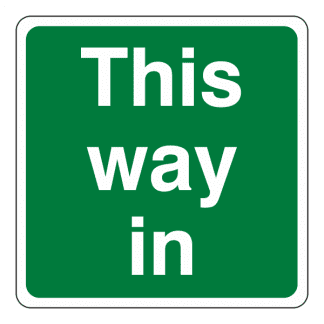 This Way In: Sign PP18