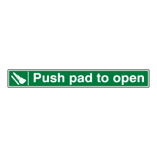 Push pad to open: Sign PP2