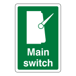 Sign SC15: Main switch