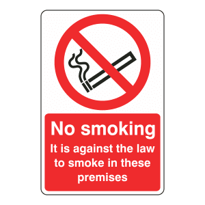 No Smoking Sign SMK1