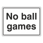 No Ball Games: Sign CP43