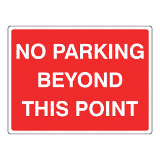 No Parking Beyond This Point sign CS119: