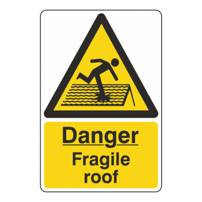 Sign CS51: Danger Fragile Roof