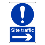 Site traffic right sign CS55