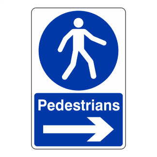 Pedestrians right sign CS57