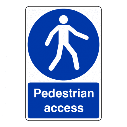Pedestrian access sign CS58