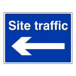 Site traffic left arrow sign CS62