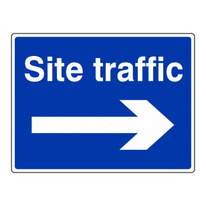Site traffic right arrow sign CS63