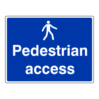 Pedestrian access sign CS68