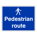Pedestrian route sign CS69