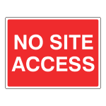 No site access sign CS83