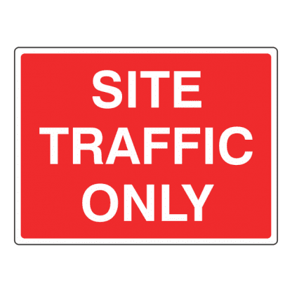 Site traffic only sign CS84