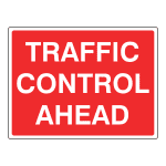 Traffic control ahead sign CS88