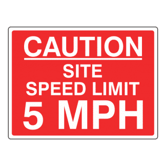 Site speed limit 5mph sign CS90