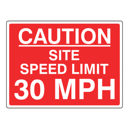 Site speed limit 30mph sign CS93