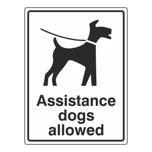 Assistance Dogs Allowed: Sign DOG2