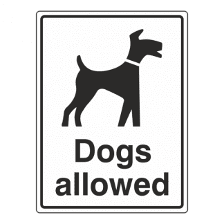 Dogs Allowed Signs