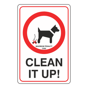 Clean It Up Penalty Notice: Sign DP8