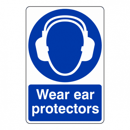 EA1: Wear Ear Protectors sign