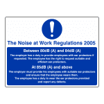 EA21: Noise At Work Regulations sign