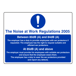 Noise At Work Regulations: Sign EA21