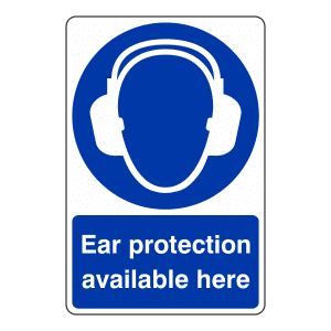 Ear Protection Available Here: Sign EA4