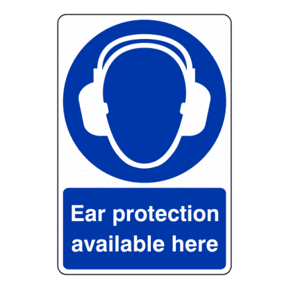 EA4: Ear Protection Available Here sign