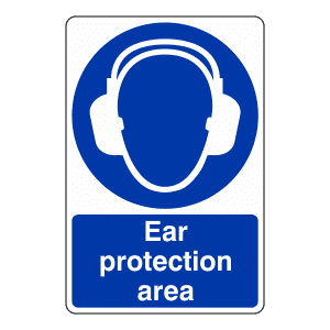 Ear Protection Area: Sign EA5