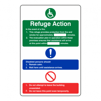 Refuge Action Sign FA23