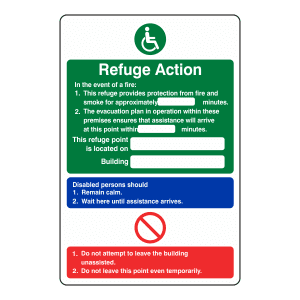 Refuge Action Sign FA24