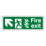 Hospital Fire Exit Up/Left Sign FE36